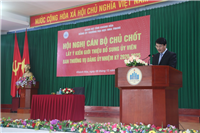 Hội nghị lấy ý kiến nhân sự bổ sung Ban Thường vụ Đảng ủy nhiệm kỳ 2020-2025