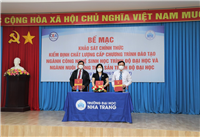 Hoàn thành đợt khảo sát chính thức kiểm định chất lượng 02 CTĐT tại Trường ĐH Nha Trang