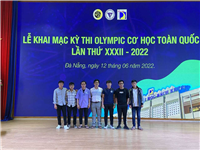 Đội tuyển cơ học khoa Xây dựng đạt thành tích tốt tại kỳ thi Olympic Cơ học toàn quốc lần thứ XXXII tại Đà Nẵng