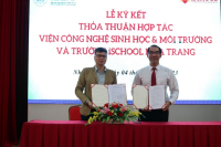 Lễ kí kết hợp tác giữa Viện Công nghệ Sinh học và Môi trường - Trường Đại học Nha Trang và Trường iSchool Nha Trang