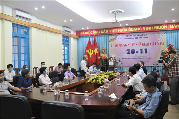 Bí thư tỉnh ủy tỉnh Khánh Hòa thăm và chúc mừng ngày Nhà giáo Việt Nam 20/11 tại Trường ĐH Nha Trang