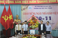 Bí thư tỉnh ủy tỉnh Khánh Hòa thăm và chúc mừng ngày Nhà giáo Việt Nam 20/11 tại Trường ĐH Nha Trang