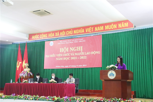 Hội nghị đại biểu viên chức và người lao động Trường ĐH Nha Trang năm học 2021 – 2022