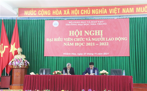 Hội nghị đại biểu viên chức và người lao động Trường ĐH Nha Trang năm học 2021 – 2022