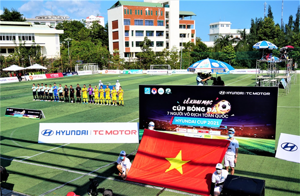 Cúp bóng đá 7 người toàn quốc – Hyundai Cup 2021 được tổ chức tại Trường ĐH Nha Trang