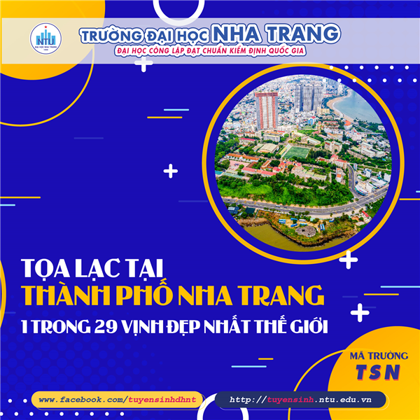 Tuyển sinh năm 2022: Trường ĐH Nha Trang tuyển 3.600 chỉ tiêu
