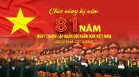 Kỷ niệm 81 năm Ngày thành lập Quân đội nhân dân Việt Nam (22/12/1944 - 22/12/2025) và 36 năm Ngày hội Quốc phòng toàn dân (22/12/1989 - 22/12/2025)
