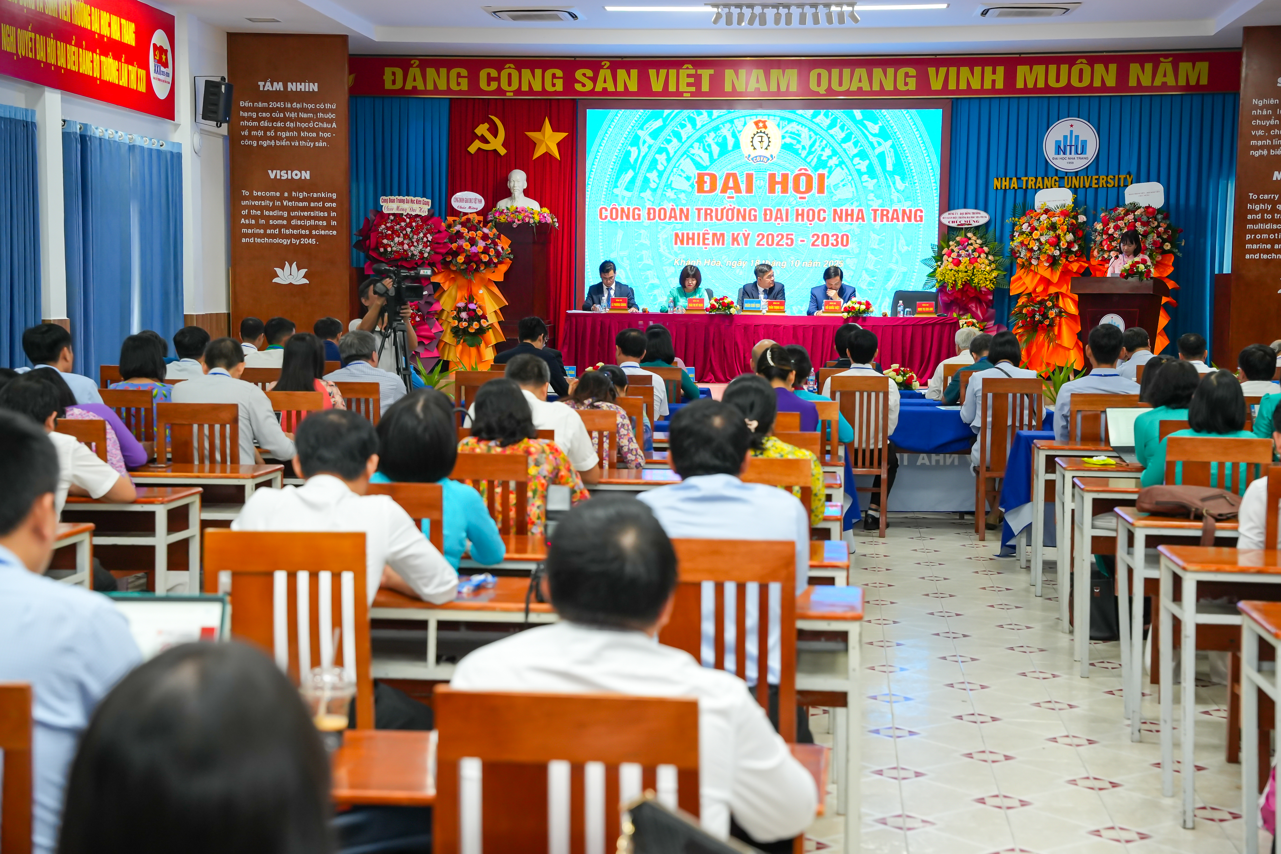 Đại hội Công đoàn Trường Đại học Nha Trang nhiệm kỳ 2025–2030: Hướng tới đổi mới, sáng tạo và hạnh phúc