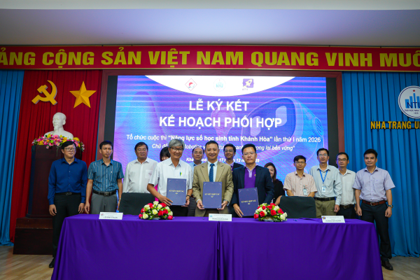 Ký kết hợp tác triển khai Cuộc thi “Năng lực số học sinh tỉnh Khánh Hòa” lần thứ I năm 2026