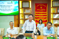 Trường Đại học Nha Trang trao đổi hợp tác với Vietcombank Khánh Hòa