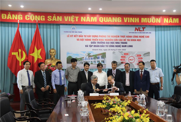 Trường ĐH Nha Trang hợp tác với Tập đoàn Đầu tư công nghệ Nam Long xây dựng phòng thí nghiệm thực hành công nghệ cao