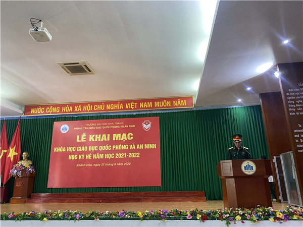 Tổ chức Khóa học Giáo dục quốc phòng và an ninh học kỳ hè năm học 2021 – 2022