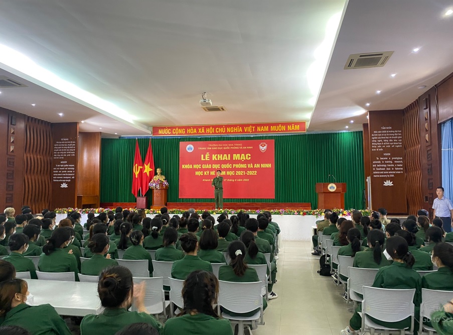 Tổ chức Khóa học Giáo dục quốc phòng và an ninh học kỳ hè năm học 2021 – 2022