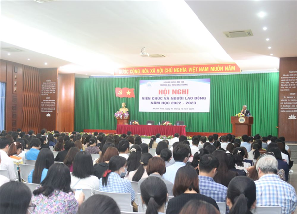 Hội nghị viên chức, người lao động Trường ĐH Nha Trang năm học 2022-2023