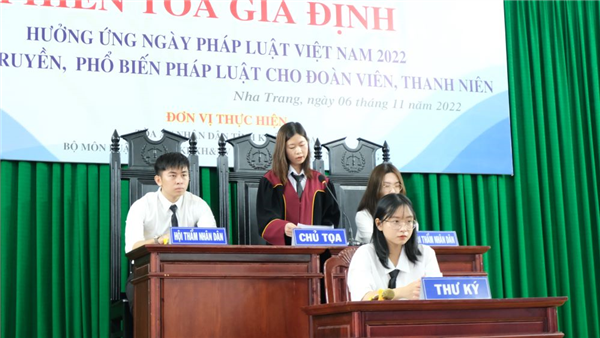 Chương trình “Tuần lễ tuyên truyền pháp luật – Phiên tòa giả định năm 2022”