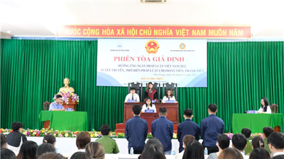 Chương trình “Tuần lễ tuyên truyền pháp luật – Phiên tòa giả định năm 2022”