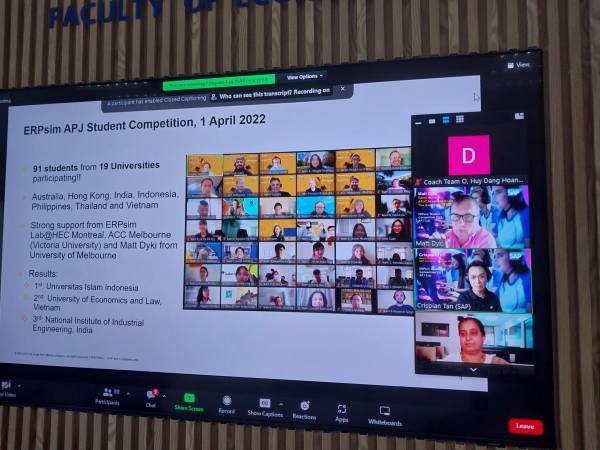 Đội sinh viên Trường ĐH Nha Trang đạt hạng 4 tại cuộc thi SAP ERPsim Student Competition APJ Cup 2023