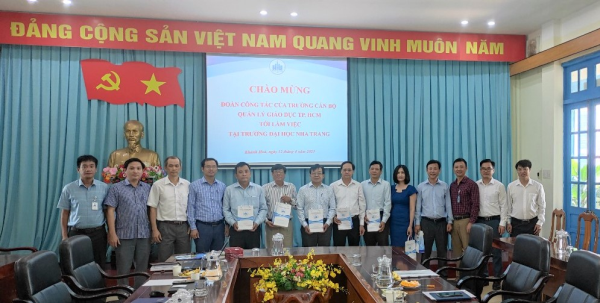Làm việc với đoàn công tác Trường Cán bộ quản lý giáo dục TP. Hồ Chí Minh