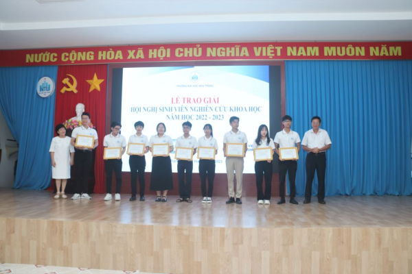 Hội nghị Sinh viên nghiên cứu khoa học năm học 2022 – 2023 của Trường ĐH Nha Trang