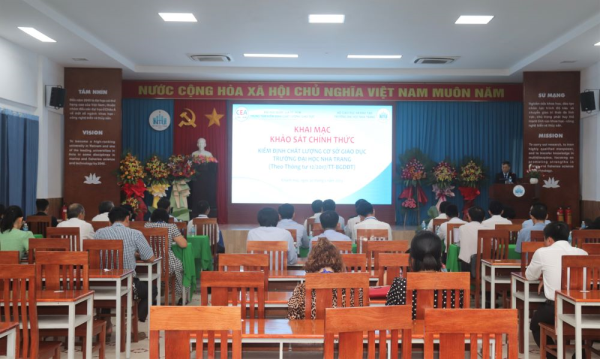 Khai mạc Kỳ khảo sát chính thức cơ sở giáo dục chu kỳ 3 tại Trường ĐH Nha Trang