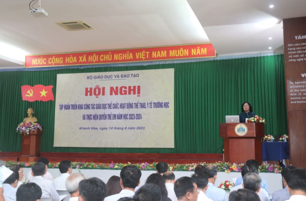 Hội nghị triển khai công tác giáo dục thể chất, hoạt động thể thao, y tế trường học và thực hiện quyền trẻ em năm học 2023-2024