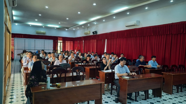 Hội nghị Tập huấn công tác kiểm tra, giám sát, thi hành kỷ luật đảng, giải quyết tố cáo của chi bộ trực thuộc Đảng ủy Trường Đại học Nha Trang