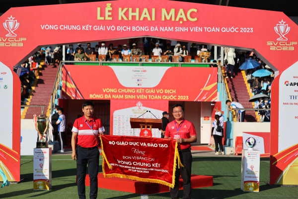 Khai mạc vòng chung kết Giải vô địch Bóng đá nam sinh viên toàn quốc 2023 tại Trường ĐH Nha Trang