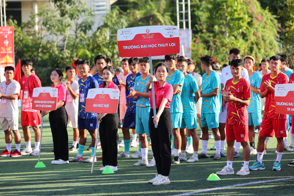 Khai mạc vòng chung kết Giải vô địch Bóng đá nam sinh viên toàn quốc 2023 tại Trường ĐH Nha Trang