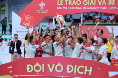 Bế mạc SV CUP 2023: Trường Đại học Sư phạm Thể dục Thể thao Hà Nội lên ngôi vô địch