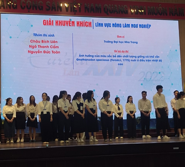 Sinh viên Viện Nuôi trồng Thủy sản tích cực tham gia các hoạt động nghiên cứu khoa học