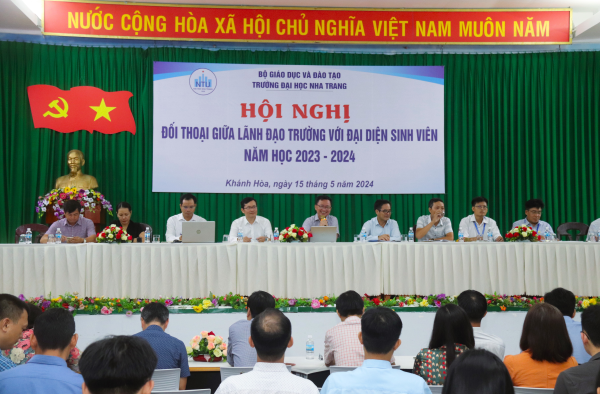 Hội nghị đối thoại giữa lãnh đạo Nhà trường với sinh viên năm học 2023 – 2024
