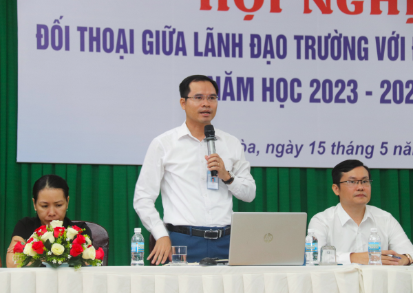 Hội nghị đối thoại giữa lãnh đạo Nhà trường với sinh viên năm học 2023 – 2024