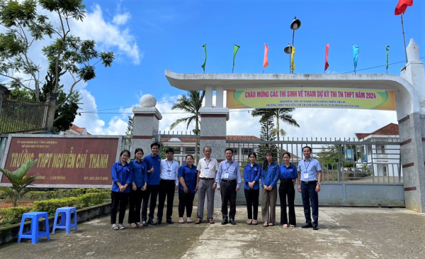 Trường Đại học Nha Trang tham gia Đoàn kiểm tra công tác Coi thi Kỳ thi tốt nghiệp trung học phổ thông năm 2024 tại tỉnh Lâm Đồng