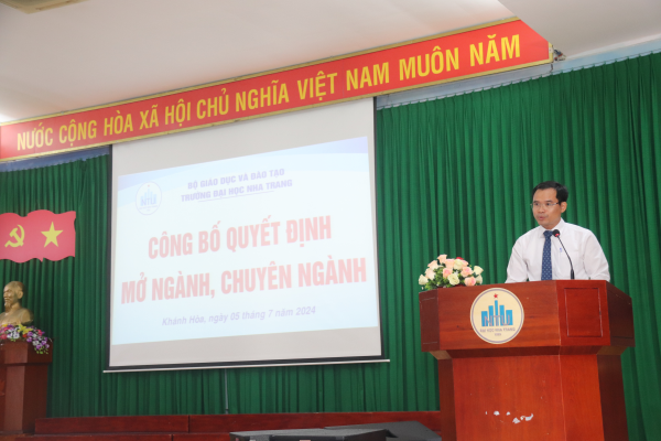Trường ĐH Nha Trang công bố mở 04 ngành/chuyên ngành đào tạo mới