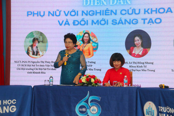 Diễn đàn “Phụ nữ với nghiên cứu khoa học và đổi mới sáng tạo”