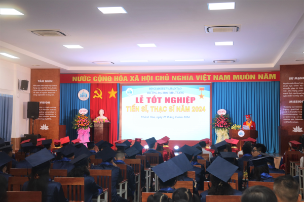 Trường Đại học Nha Trang tổ chức Lễ tốt nghiệp Sau đại học năm 2024