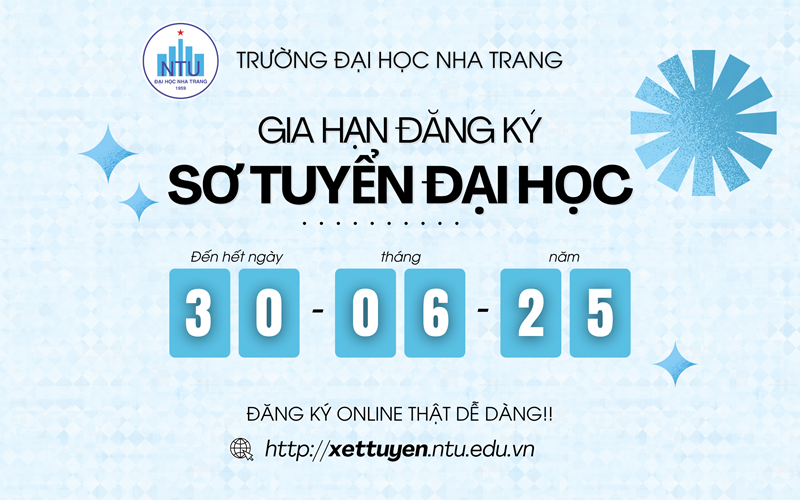 Trường ĐH Nha Trang mở cổng sơ tuyển đại học năm 2025